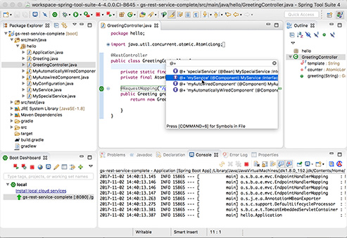 Spring Tools for Eclipse preview